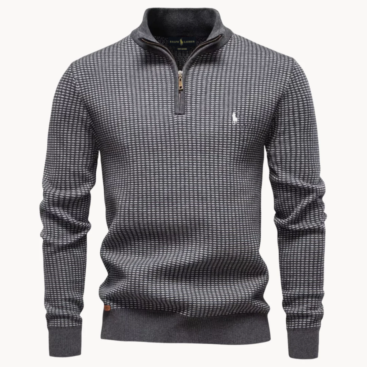 Men's Quarter-Zip Knit Sweater - Clearance Sale
