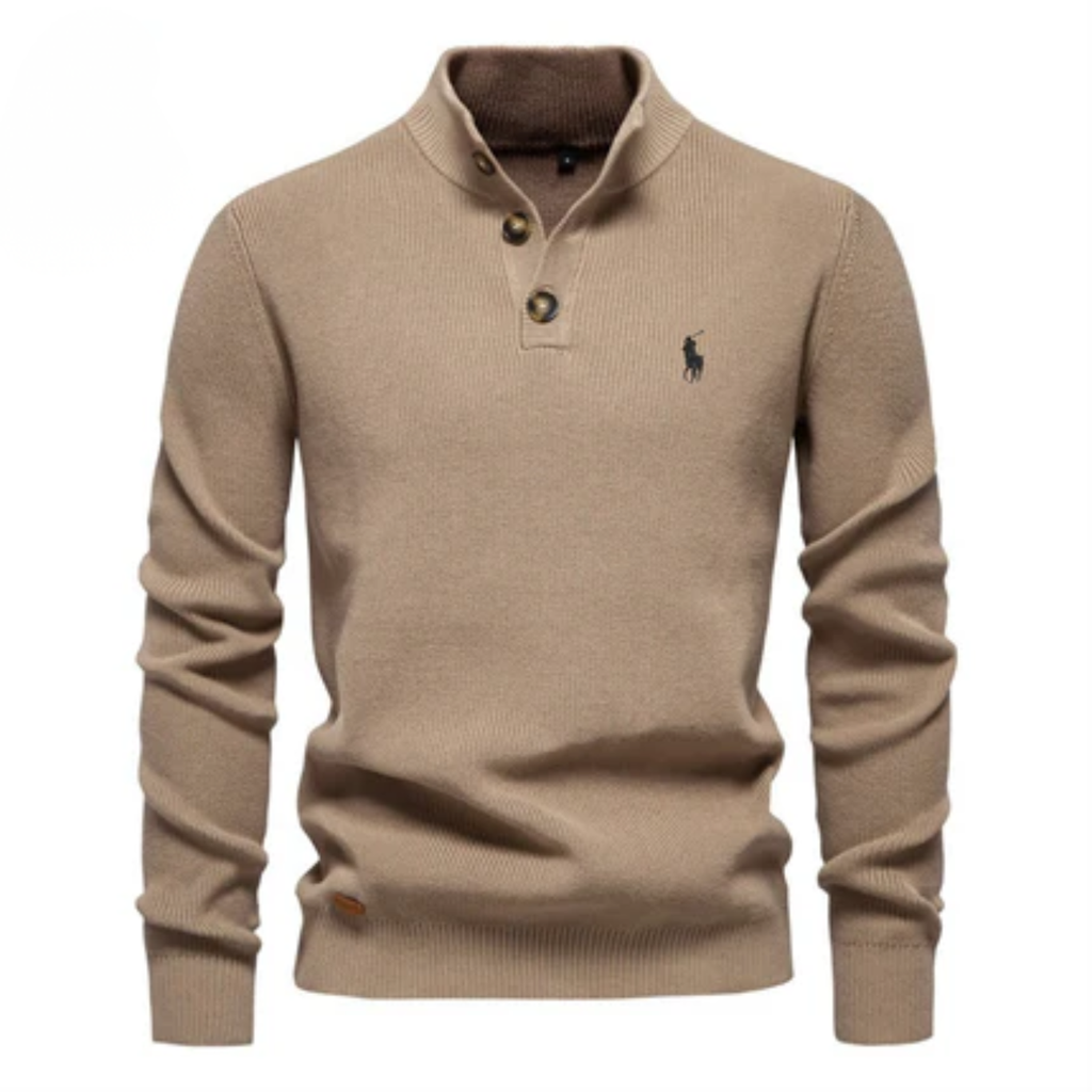 Men's Premium Knit Henley Sweater || Clearance Sale