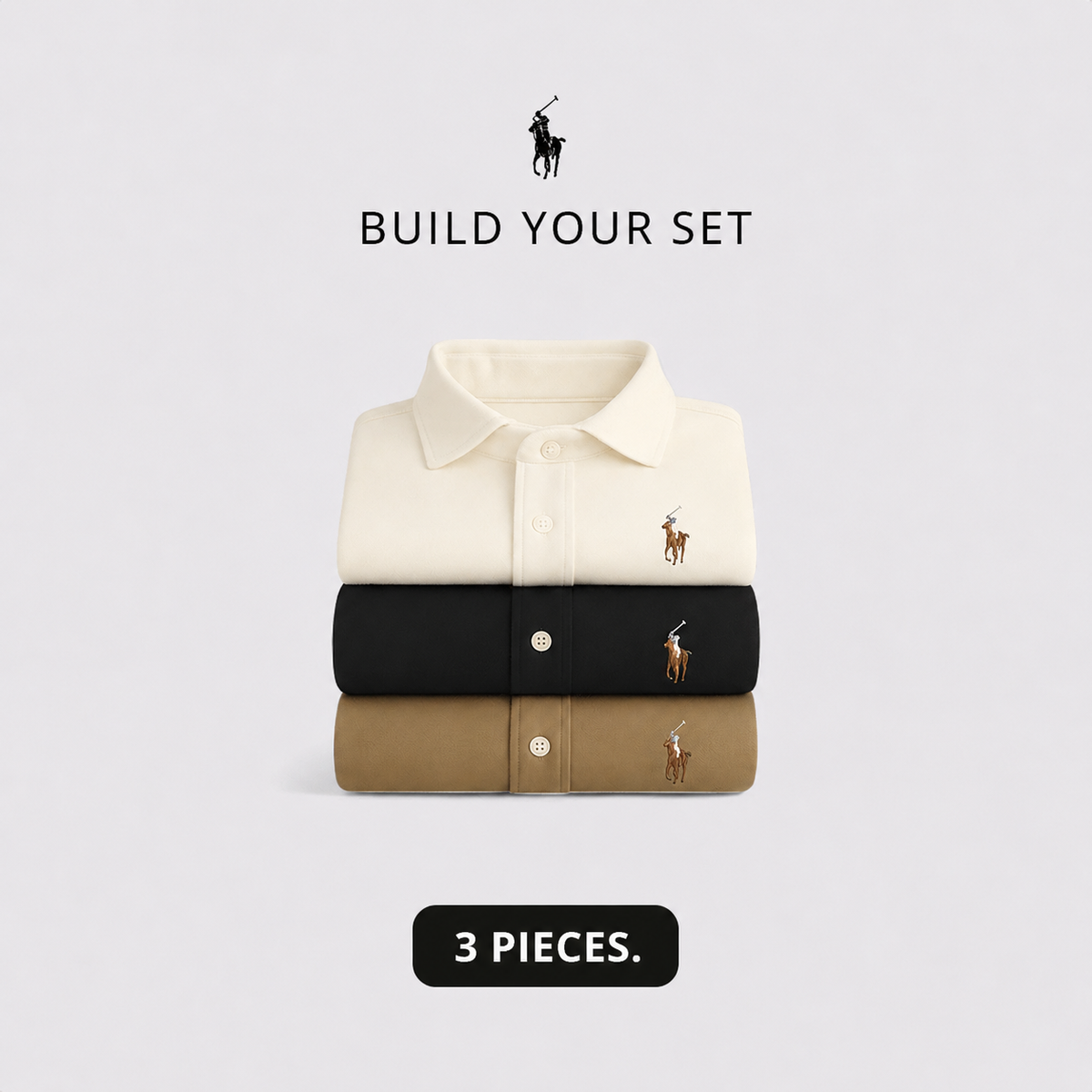 3-Piece Premium Dress Shirt Set
