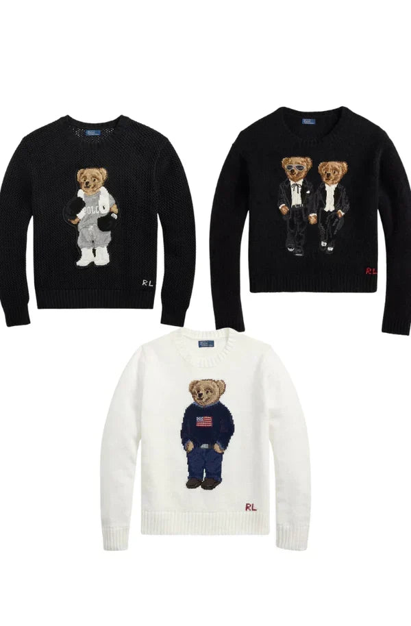Men's Set 3 Styles RL Polo Bear Sweater Set