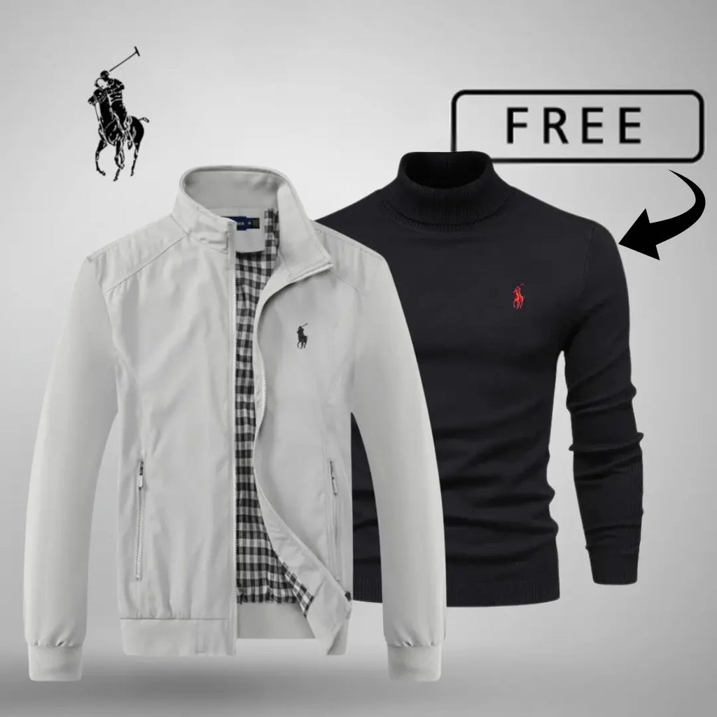 Men's Casual Zip-Up Bomber Premium + FREE Jumper or Shirt (Your Choice)