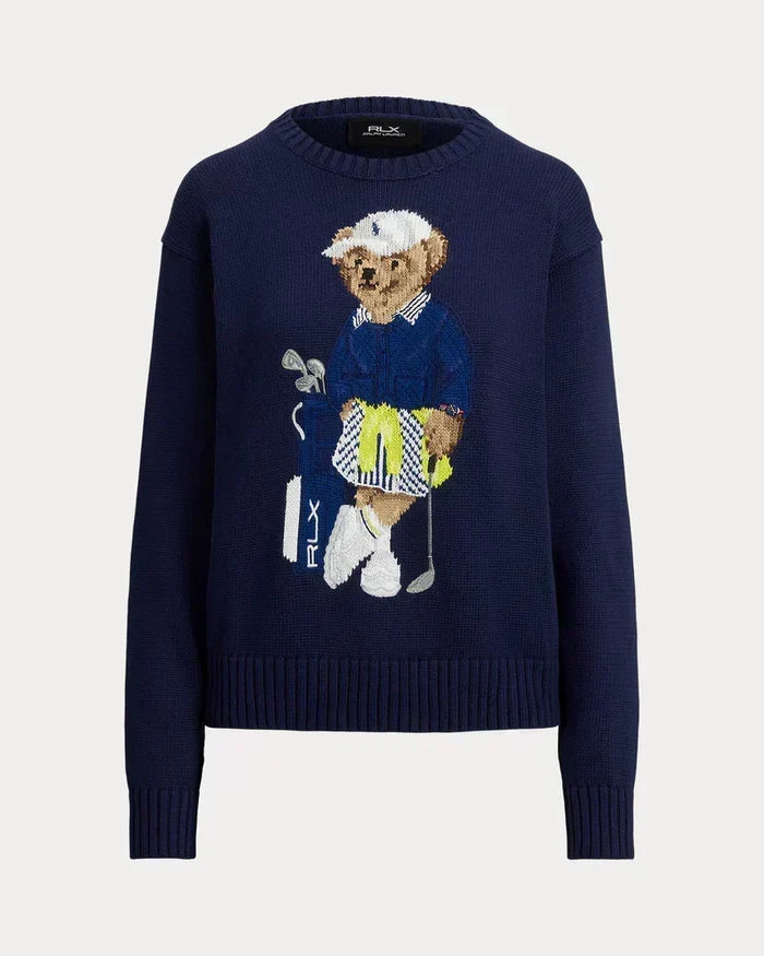 Men's Set 3 Styles  Polo Bear Sweater